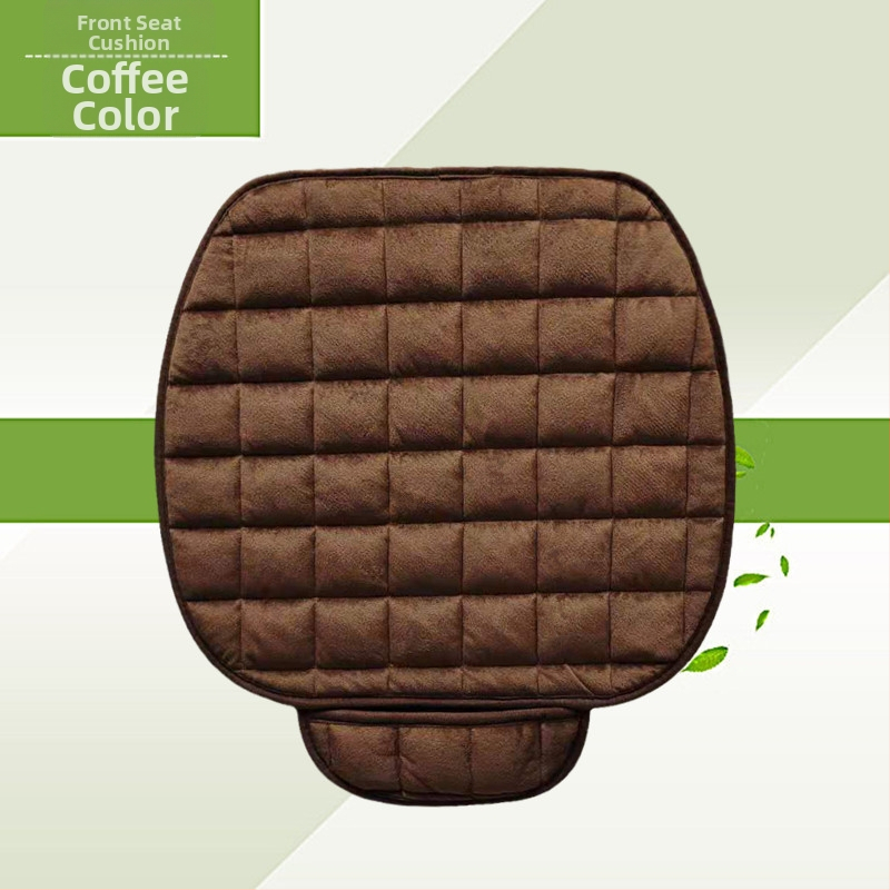 Talvine autoistmepadi ilma seljatoeta, ruudukujuline tikitud pehme, paelteta, soe kolmeosaline esi- ja tagarea ühe istmepadi