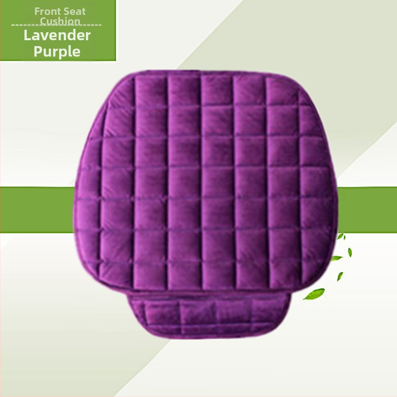 Talvine autoistmepadi ilma seljatoeta, ruudukujuline tikitud pehme, paelteta, soe kolmeosaline esi- ja tagarea ühe istmepadi