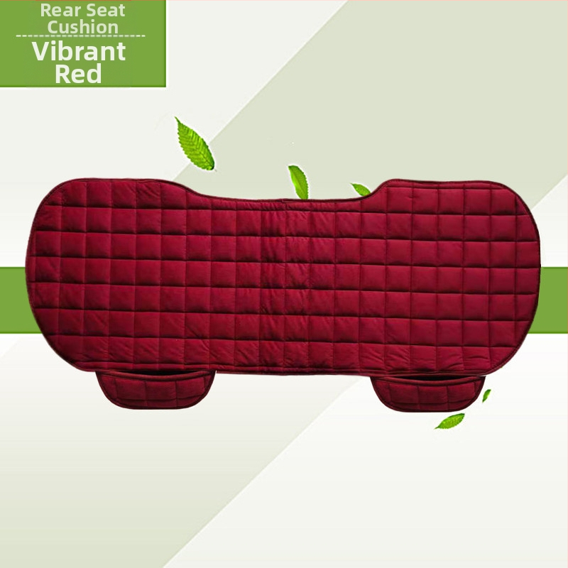 Talvine autoistmepadi ilma seljatoeta, ruudukujuline tikitud pehme, paelteta, soe kolmeosaline esi- ja tagarea ühe istmepadi