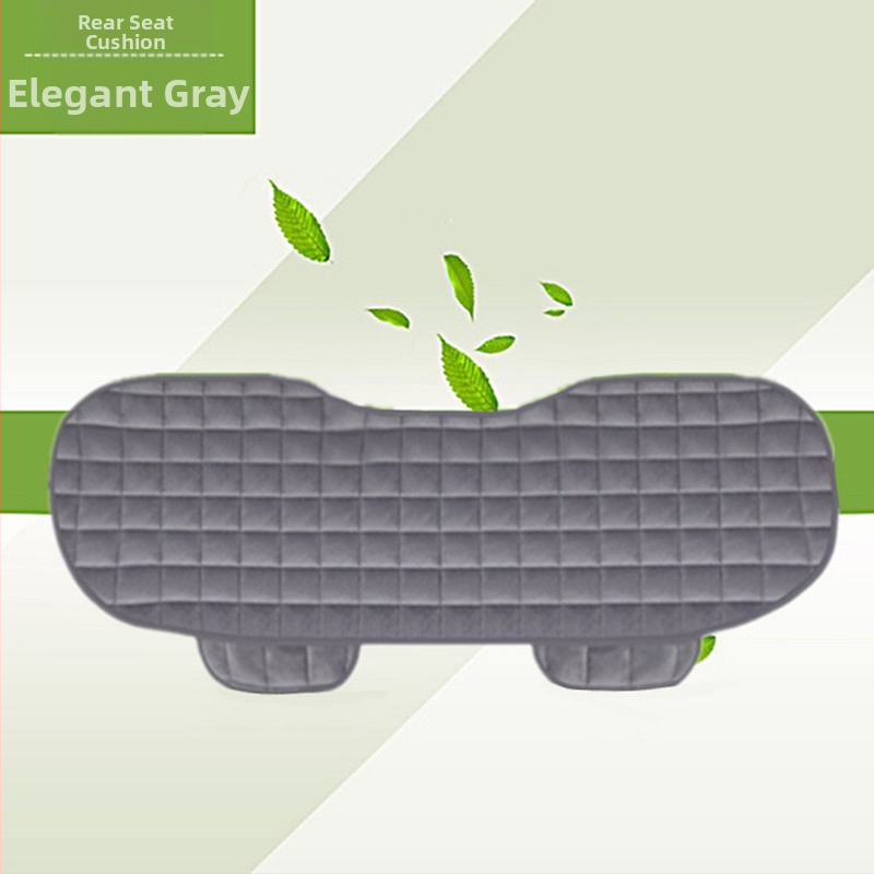 Talvine autoistmepadi ilma seljatoeta, ruudukujuline tikitud pehme, paelteta, soe kolmeosaline esi- ja tagarea ühe istmepadi