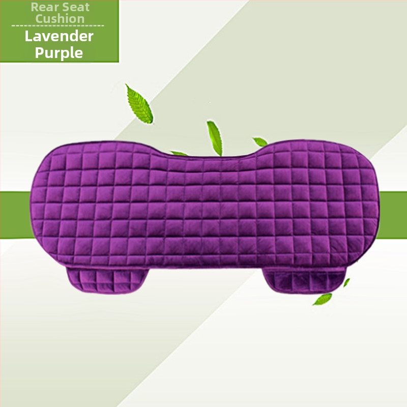 Talvine autoistmepadi ilma seljatoeta, ruudukujuline tikitud pehme, paelteta, soe kolmeosaline esi- ja tagarea ühe istmepadi