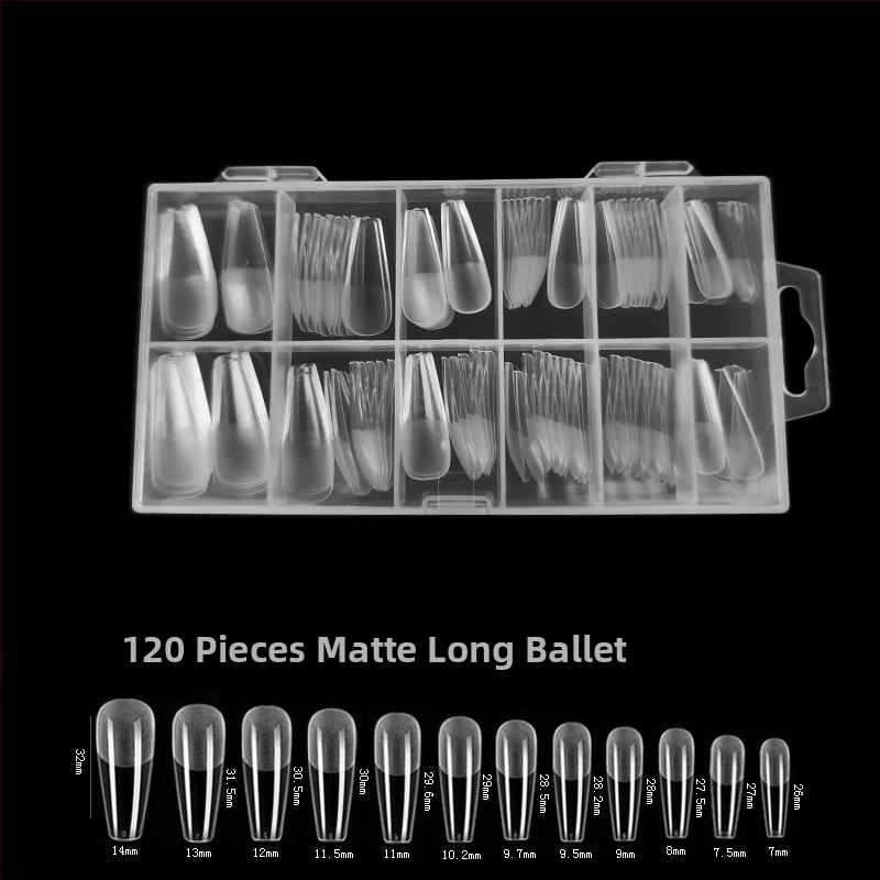 600 karbis küünekunsti küünetükki, volditud, jäljeta, nikerdamata, täiskleebisega, poolmatt, lühike, ruudukujuline, balleti kunstküüneplaaster