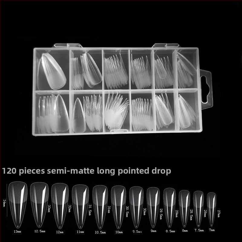 600 karbis küünekunsti küünetükki, volditud, jäljeta, nikerdamata, täiskleebisega, poolmatt, lühike, ruudukujuline, balleti kunstküüneplaaster