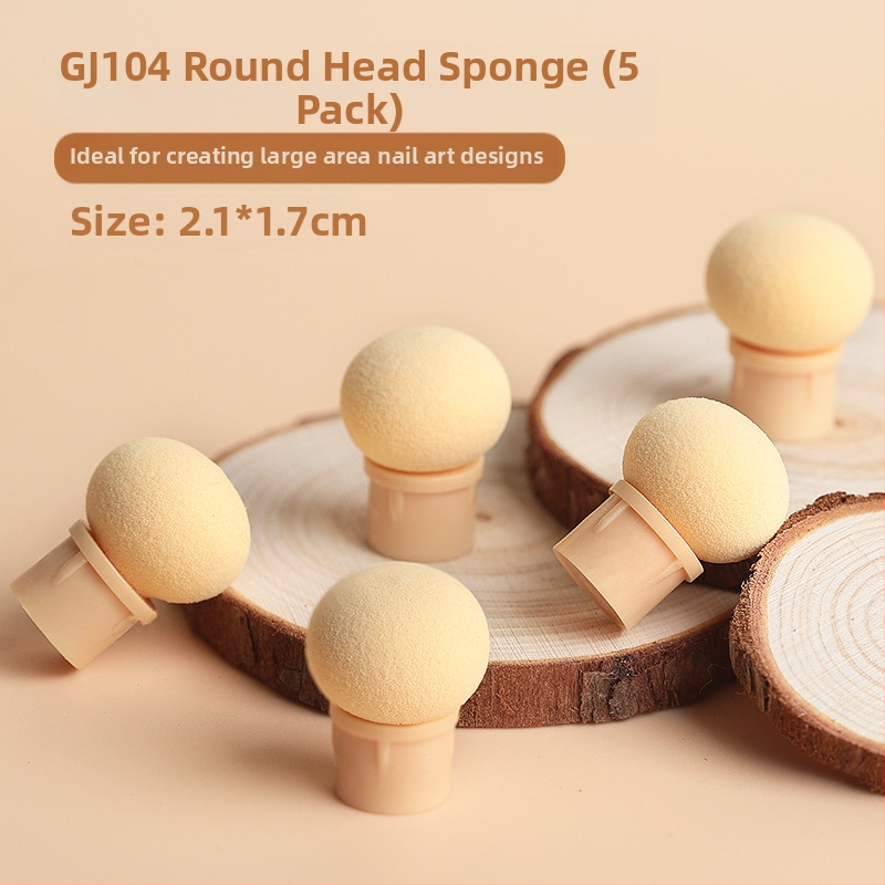 Maniküür Ümmargune ots Terav gradientkäsn Pea Poke Pen Pat Liim Määrdunud Põsepuna Värvitud DIY Küünesalongi Tööriist