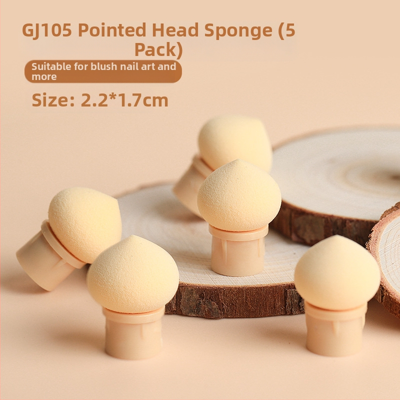 Maniküür Ümmargune ots Terav gradientkäsn Pea Poke Pen Pat Liim Määrdunud Põsepuna Värvitud DIY Küünesalongi Tööriist