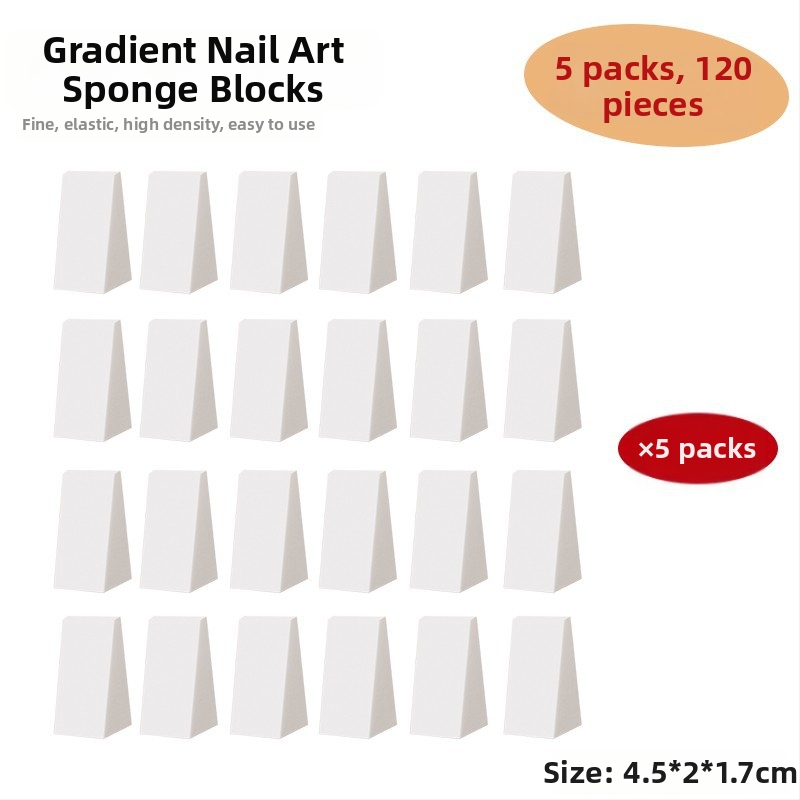 Maniküür Ümmargune ots Terav gradientkäsn Pea Poke Pen Pat Liim Määrdunud Põsepuna Värvitud DIY Küünesalongi Tööriist