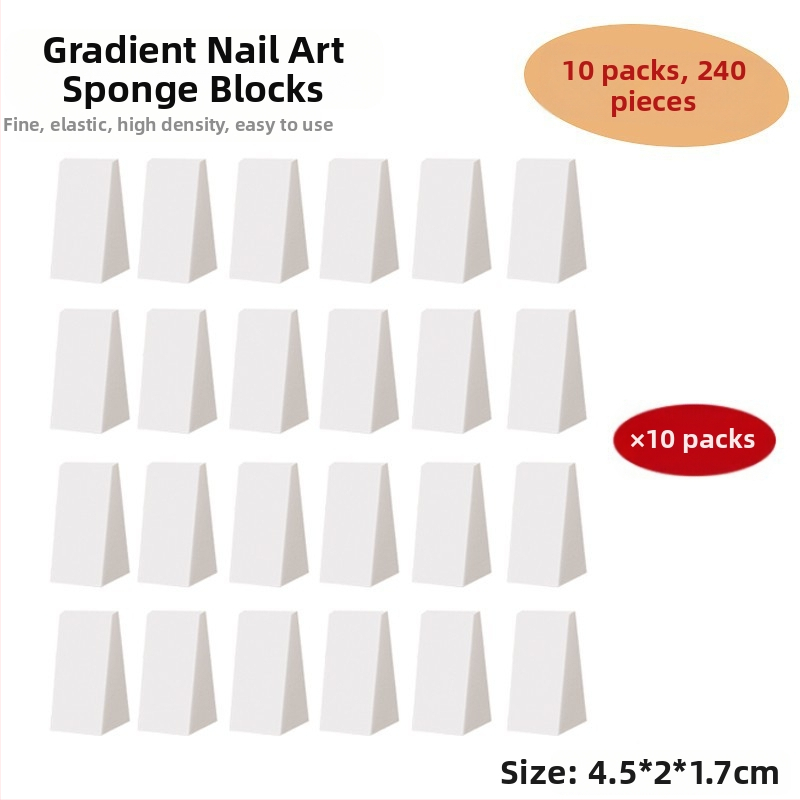 Maniküür Ümmargune ots Terav gradientkäsn Pea Poke Pen Pat Liim Määrdunud Põsepuna Värvitud DIY Küünesalongi Tööriist