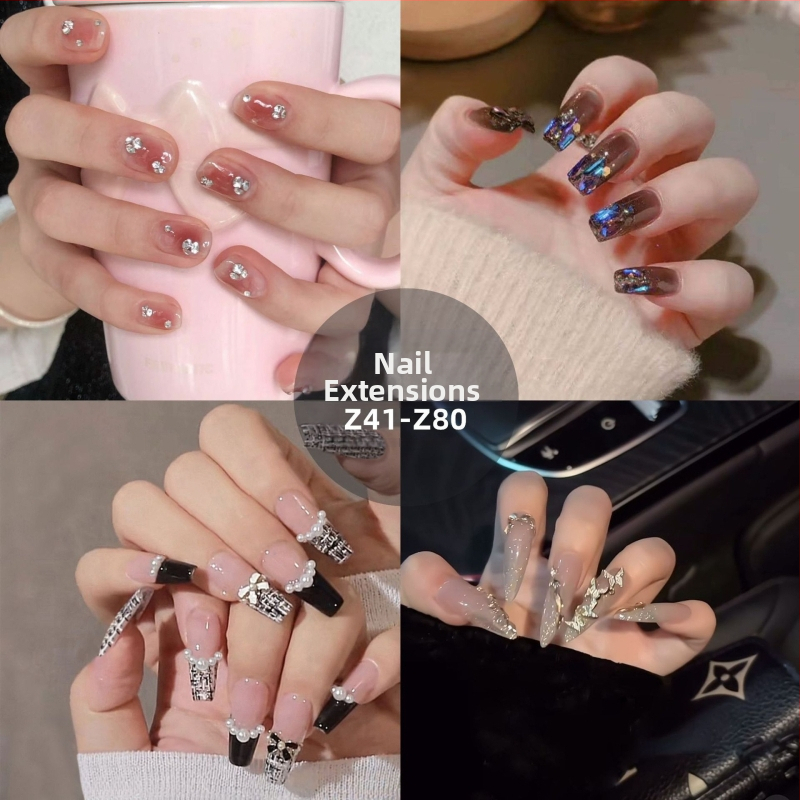 Z41-80 teemantküünelakk, prantsuse Simi värvitud kroonlehtedega, elegantne prantsuse küünelakk, hulgimüük