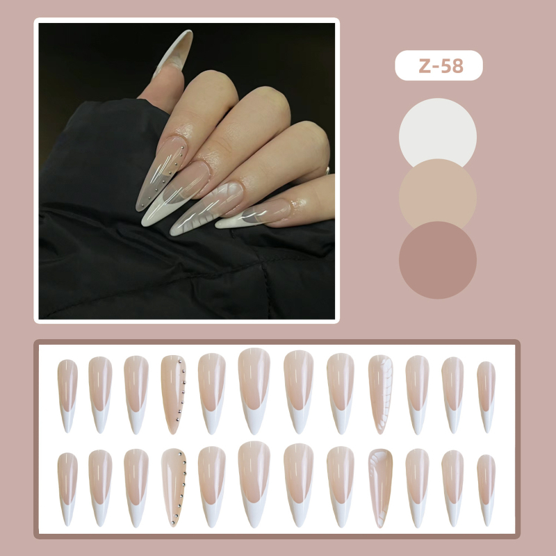 Z41-80 teemantküünelakk, prantsuse Simi värvitud kroonlehtedega, elegantne prantsuse küünelakk, hulgimüük