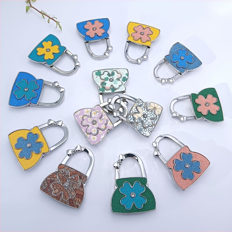 Сгъваема преносима кръгла чанта за бюро, кука за студентска чанта, кука за чанта, кука за занаяти, подарък