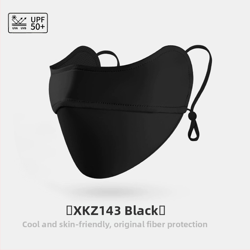 Saules aizsargmaska sievietēm acu stūrī, elpojoša, vasaras anti-ultravioletā gradienta ledus zīda stereo saules aizsargmaska UPF50