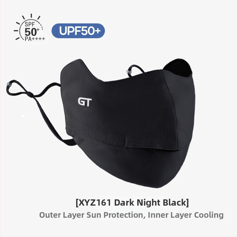 Γυναικεία Μάσκα Αντηλιακής Προστασίας για Γωνία Ματιών, Αναπνέουσα, Καλοκαιρινή, Αντι-υπεριώδης, Ντεγκραντέ, Πάγος, Μεταξωτή Στερεοφωνική Μάσκα Σκίασης UPF50