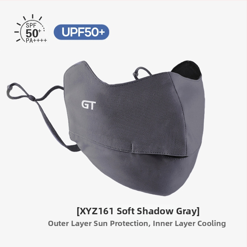 Γυναικεία Μάσκα Αντηλιακής Προστασίας για Γωνία Ματιών, Αναπνέουσα, Καλοκαιρινή, Αντι-υπεριώδης, Ντεγκραντέ, Πάγος, Μεταξωτή Στερεοφωνική Μάσκα Σκίασης UPF50