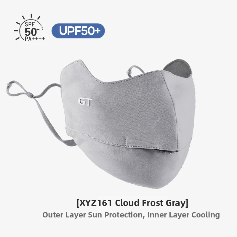 Γυναικεία Μάσκα Αντηλιακής Προστασίας για Γωνία Ματιών, Αναπνέουσα, Καλοκαιρινή, Αντι-υπεριώδης, Ντεγκραντέ, Πάγος, Μεταξωτή Στερεοφωνική Μάσκα Σκίασης UPF50