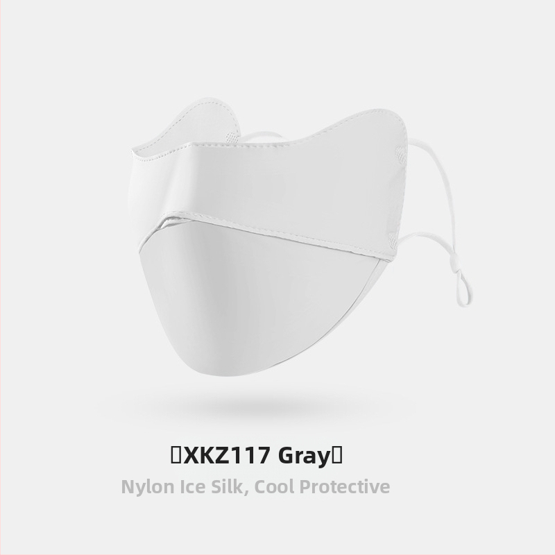 Γυναικεία Μάσκα Αντηλιακής Προστασίας για Γωνία Ματιών, Αναπνέουσα, Καλοκαιρινή, Αντι-υπεριώδης, Ντεγκραντέ, Πάγος, Μεταξωτή Στερεοφωνική Μάσκα Σκίασης UPF50