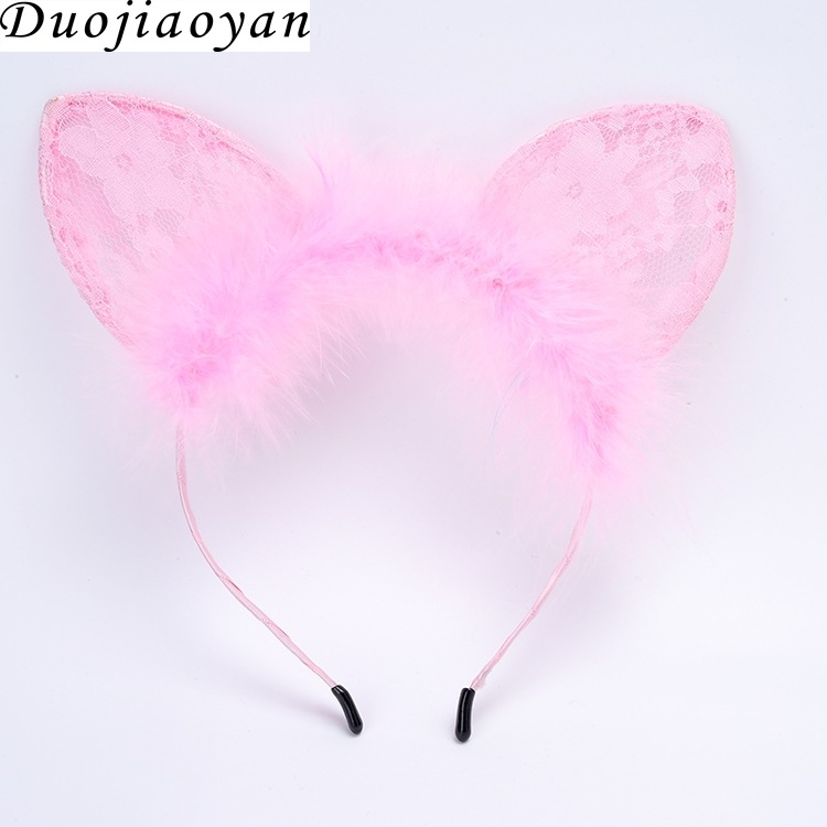 Must pitsist kassikõrva peapael seksikas loor Pure Desire jänku kõrv cosplay väike metsikkass peapael Pure Desire stiilis