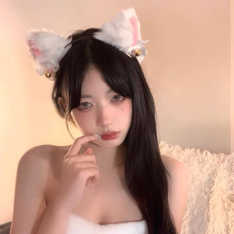 Must pitsist kassikõrva peapael seksikas loor Pure Desire jänku kõrv cosplay väike metsikkass peapael Pure Desire stiilis