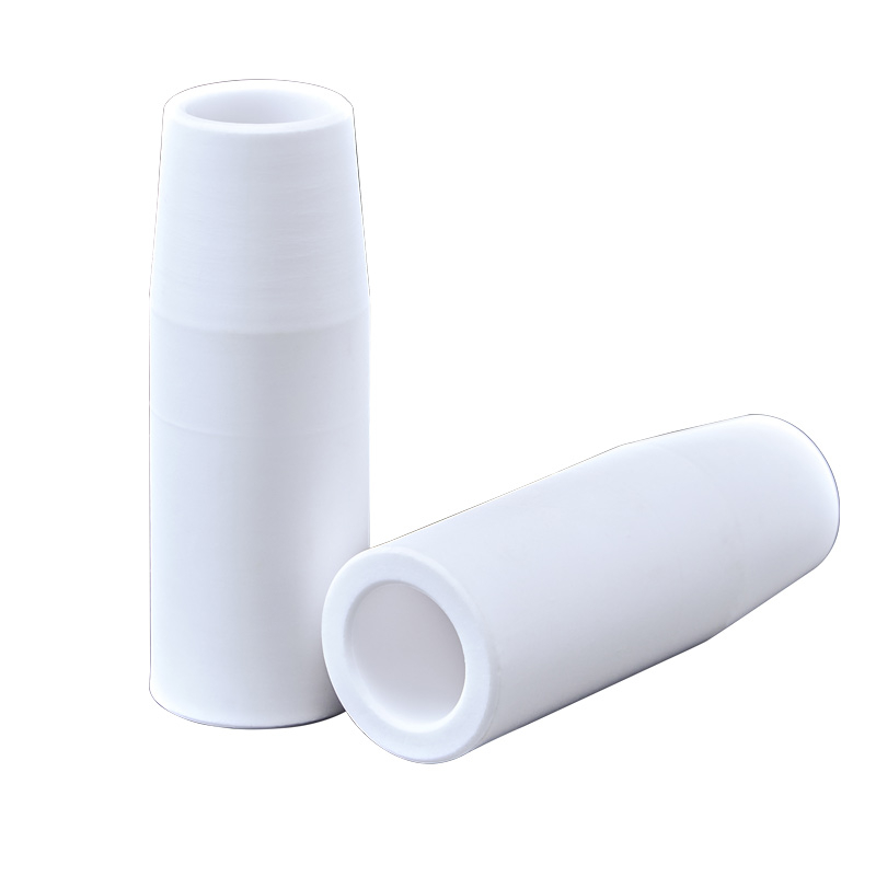 1K kaitseotsik Euroopa gaasiga varjestatud keevituspüstoli lisatarvikud õhuvaba kaitsehülssotsik 200A keraamiline kahe varjestusega keevitusmasina portselanotsik