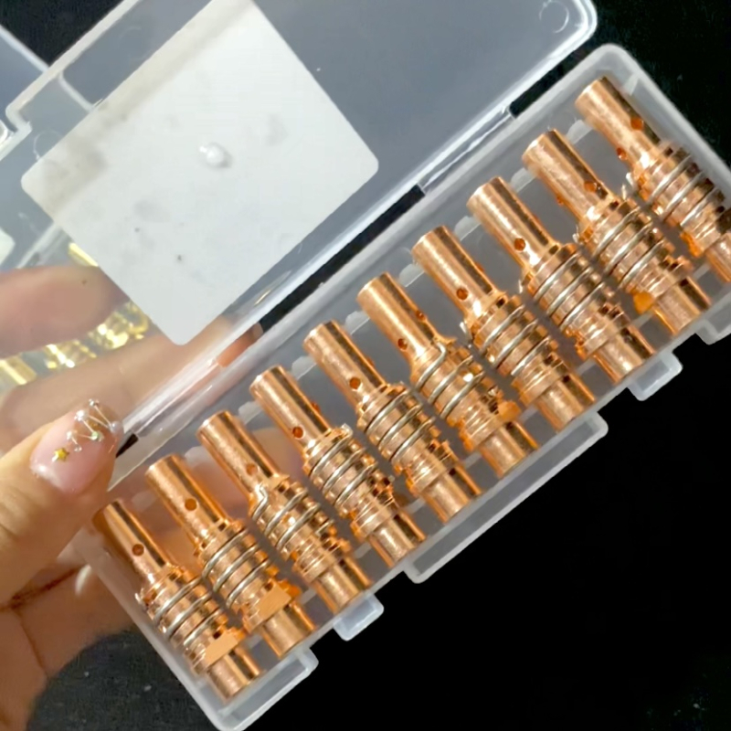 1K kaitseotsik Euroopa gaasiga varjestatud keevituspüstoli lisatarvikud õhuvaba kaitsehülssotsik 200A keraamiline kahe varjestusega keevitusmasina portselanotsik