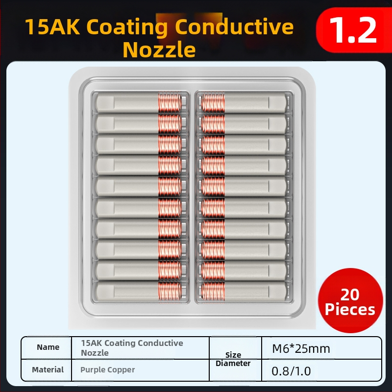 1K kaitseotsik Euroopa gaasiga varjestatud keevituspüstoli lisatarvikud õhuvaba kaitsehülssotsik 200A keraamiline kahe varjestusega keevitusmasina portselanotsik