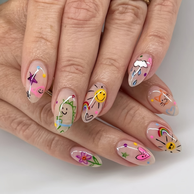 Pārrobežu karsti Eiropas un Amerikas krāšņi, saldi, vēsi, dzirkstoša tekstūra, kontrastējoša krāsa, rhinestones, Eiropas kvadrātveida, valkājami nagi, gari, mākslīgie nagi, vairumtirdzniecība