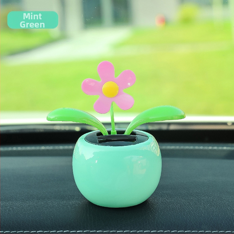 „Creative Net“ raudona automobilio dekoracija saulės sūpynės saulėgrąža purtoma galva gėlė automobilio interjero dekoracija vienetinė pristatymas