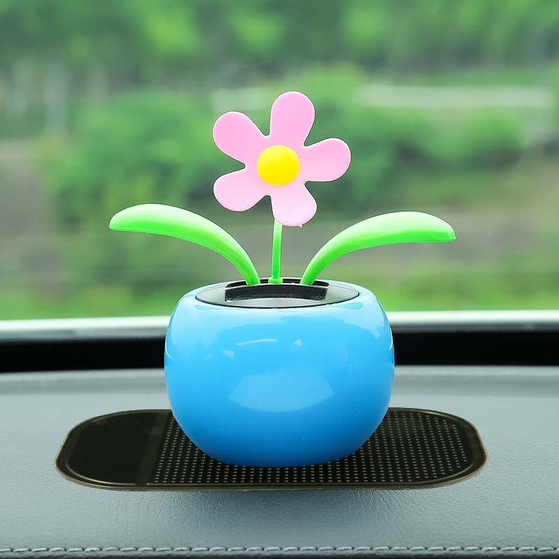 „Creative Net“ raudona automobilio dekoracija saulės sūpynės saulėgrąža purtoma galva gėlė automobilio interjero dekoracija vienetinė pristatymas