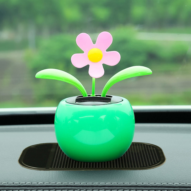 „Creative Net“ raudona automobilio dekoracija saulės sūpynės saulėgrąža purtoma galva gėlė automobilio interjero dekoracija vienetinė pristatymas