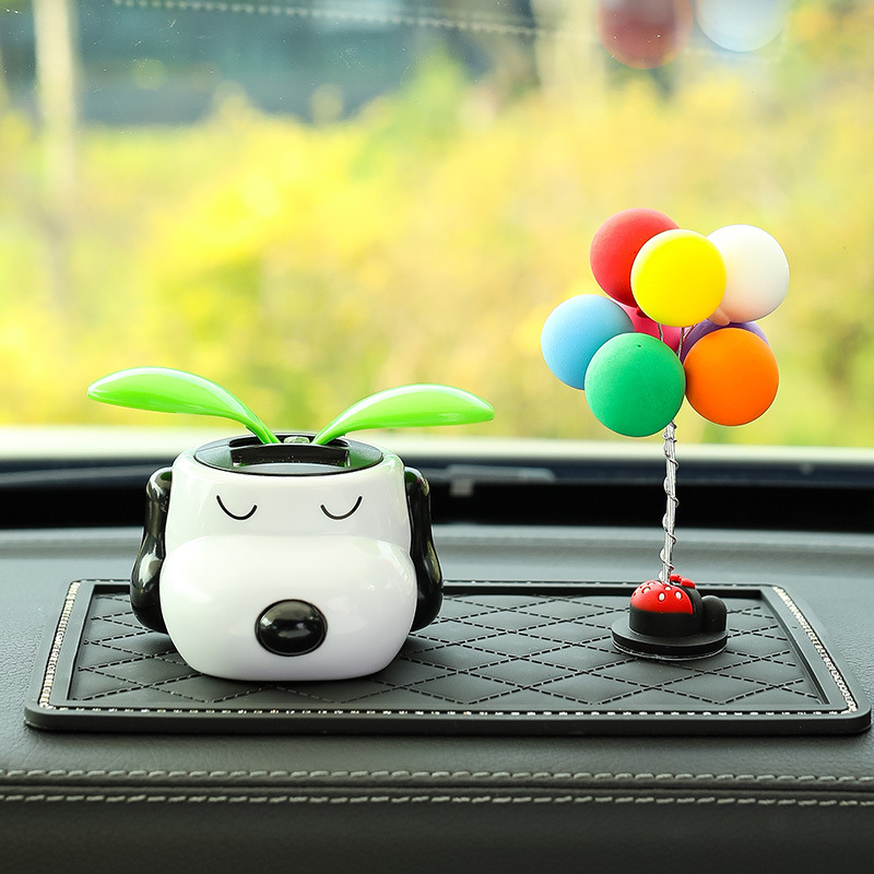 „Creative Net“ raudona automobilio dekoracija saulės sūpynės saulėgrąža purtoma galva gėlė automobilio interjero dekoracija vienetinė pristatymas