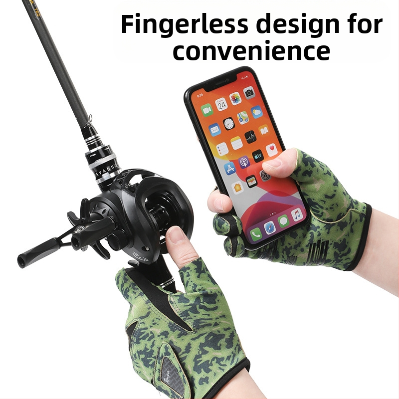 Nové rybárske rukavice Pánske jarné a letné trojprstové rukavice Luya Dámske opaľovacie krémy Rýchloschnúce Špeciálne ľadové hodváb Priedušné Protišmykové Odolné proti opotrebovaniu