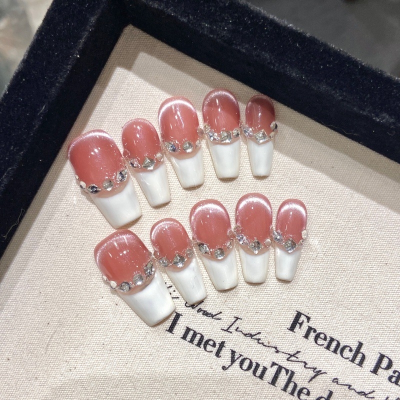 Nauja rankomis nešiotų nagų kolekcija, didmeninė prekyba, nuimamais dirbtiniais nagais, ilgi trumpi nagų lopinėliai, šaltinio darbai