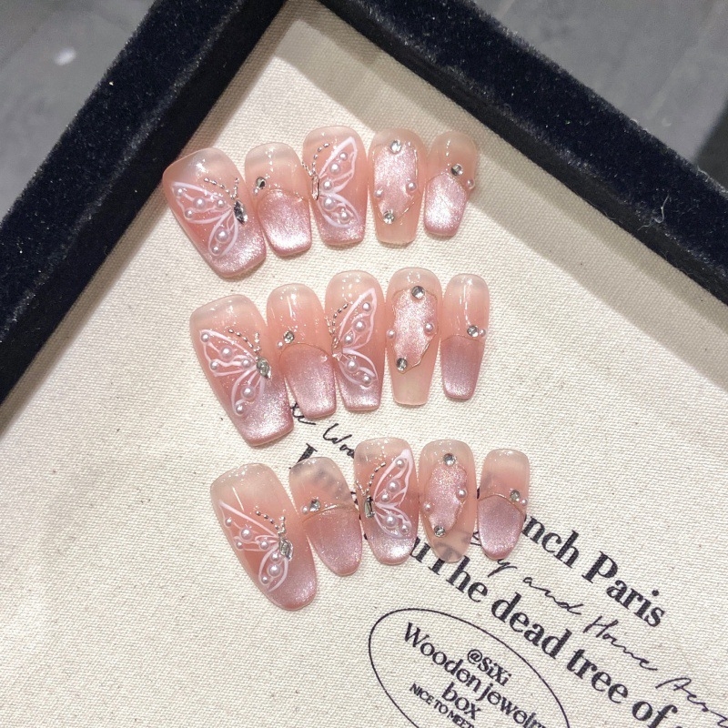 Nauja rankomis nešiotų nagų kolekcija, didmeninė prekyba, nuimamais dirbtiniais nagais, ilgi trumpi nagų lopinėliai, šaltinio darbai