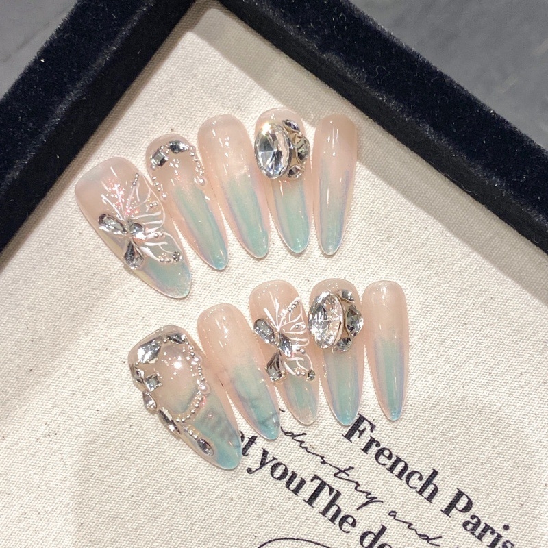 Nauja rankomis nešiotų nagų kolekcija, didmeninė prekyba, nuimamais dirbtiniais nagais, ilgi trumpi nagų lopinėliai, šaltinio darbai