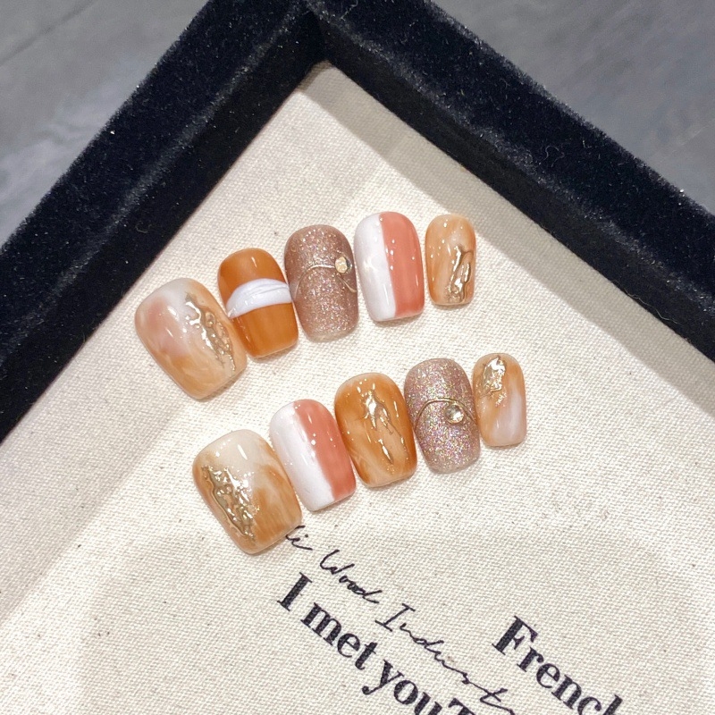 Nauja rankomis nešiotų nagų kolekcija, didmeninė prekyba, nuimamais dirbtiniais nagais, ilgi trumpi nagų lopinėliai, šaltinio darbai