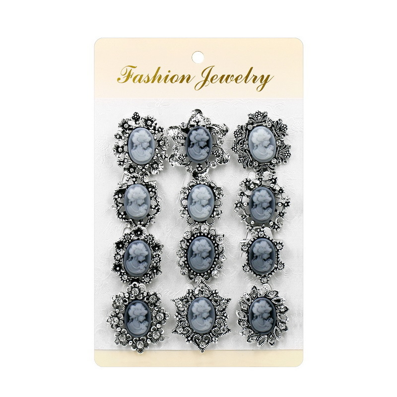 Euroopa ja Ameerika moekaardi väike pross, inkrusteeritud rhinestonesulamist korsett käsitsi lille rõivaaksessuaaride nööpnõelte tootjate hulgimüük