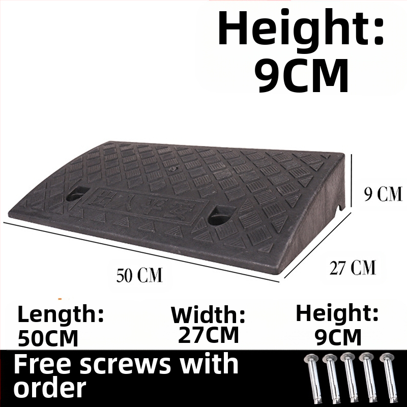 Μαξιλάρι για να ανεβείτε στο αυτοκίνητο, τον δρόμο και την άκρη του δρόμου, πλαστικό μαξιλάρι κατωφλιού οικιακής χρήσης, μαξιλάρι τριγωνικής κλίσης σκαλοπατιού, μαξιλάρι σκαλοπατιού με κλίση δοντιού