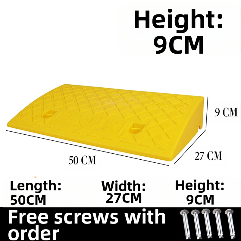 Μαξιλάρι για να ανεβείτε στο αυτοκίνητο, τον δρόμο και την άκρη του δρόμου, πλαστικό μαξιλάρι κατωφλιού οικιακής χρήσης, μαξιλάρι τριγωνικής κλίσης σκαλοπατιού, μαξιλάρι σκαλοπατιού με κλίση δοντιού