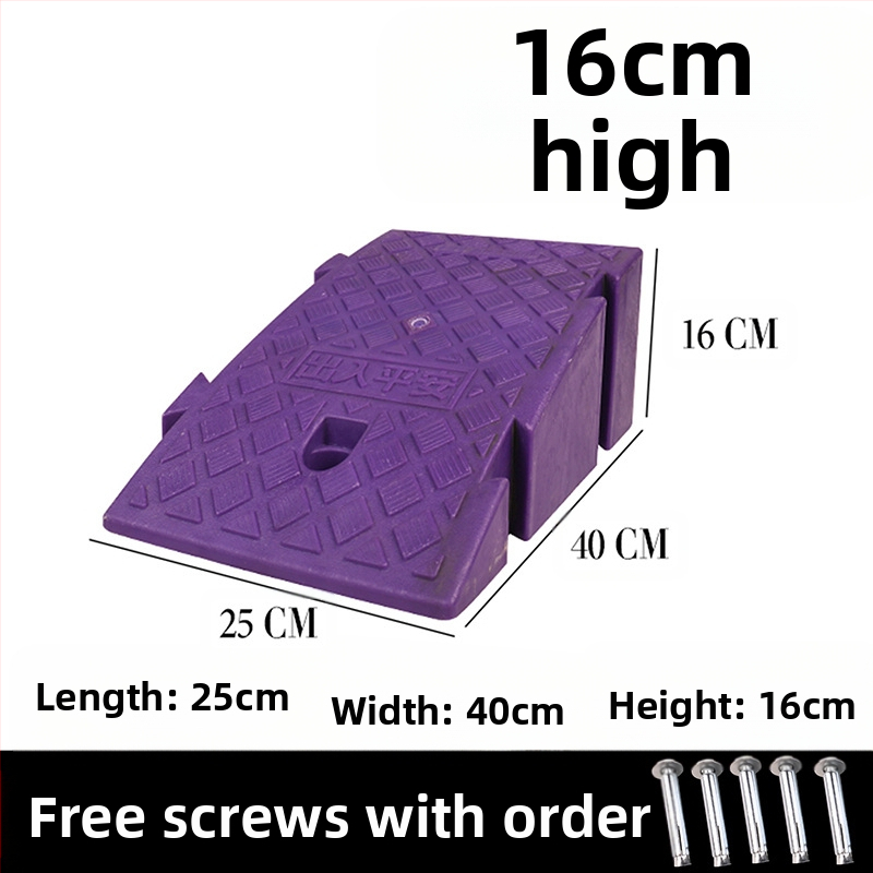 Μαξιλάρι για να ανεβείτε στο αυτοκίνητο, τον δρόμο και την άκρη του δρόμου, πλαστικό μαξιλάρι κατωφλιού οικιακής χρήσης, μαξιλάρι τριγωνικής κλίσης σκαλοπατιού, μαξιλάρι σκαλοπατιού με κλίση δοντιού