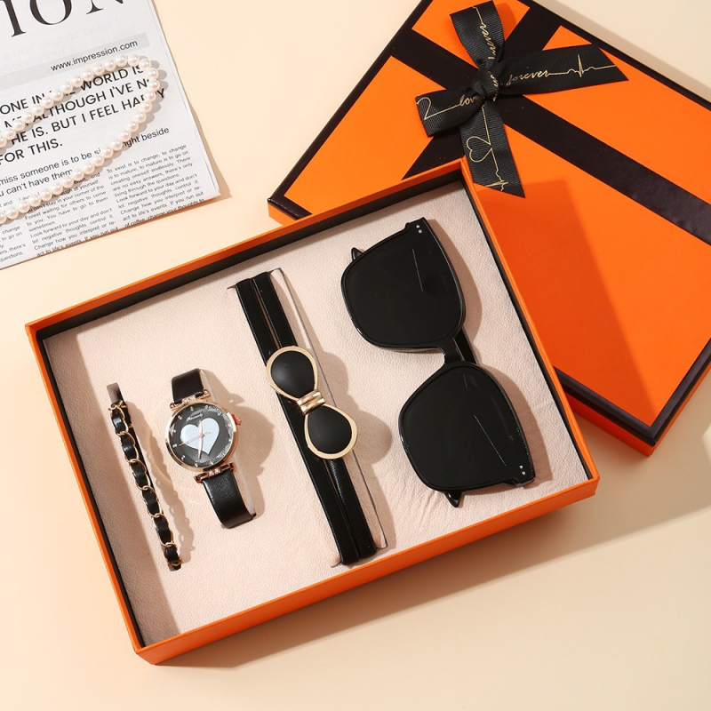 Σετ δώρου για την Ημέρα του Δασκάλου, Κινέζικα, Ημέρα του Αγίου Βαλεντίνου, Ρολόι, Κολιέ, Δαχτυλίδι, Σκουλαρίκια, Κοσμήματα, Δώρο, Ημέρα του Αγίου Βαλεντίνου, Χριστούγεννα