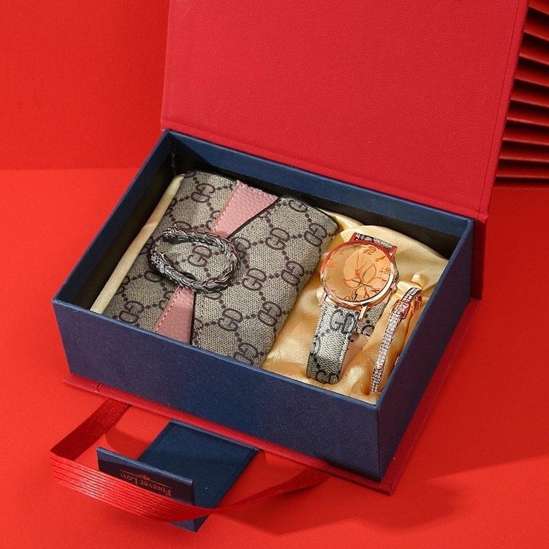 Σετ δώρου για την Ημέρα του Δασκάλου, Κινέζικα, Ημέρα του Αγίου Βαλεντίνου, Ρολόι, Κολιέ, Δαχτυλίδι, Σκουλαρίκια, Κοσμήματα, Δώρο, Ημέρα του Αγίου Βαλεντίνου, Χριστούγεννα