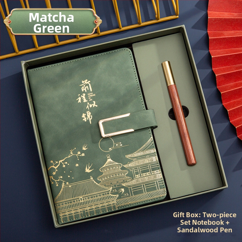 Poklon kutija za bilježnicu, odijelo za ispis, logotip National Tide, poslovni poklon, zadebljani blok A5, knjiga za sastanke tvrtke