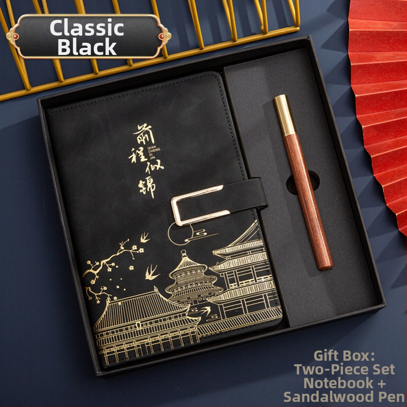 Poklon kutija za bilježnicu, odijelo za ispis, logotip National Tide, poslovni poklon, zadebljani blok A5, knjiga za sastanke tvrtke