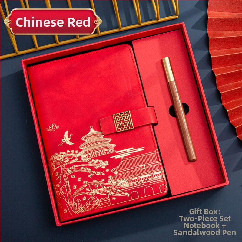 Poklon kutija za bilježnicu, odijelo za ispis, logotip National Tide, poslovni poklon, zadebljani blok A5, knjiga za sastanke tvrtke