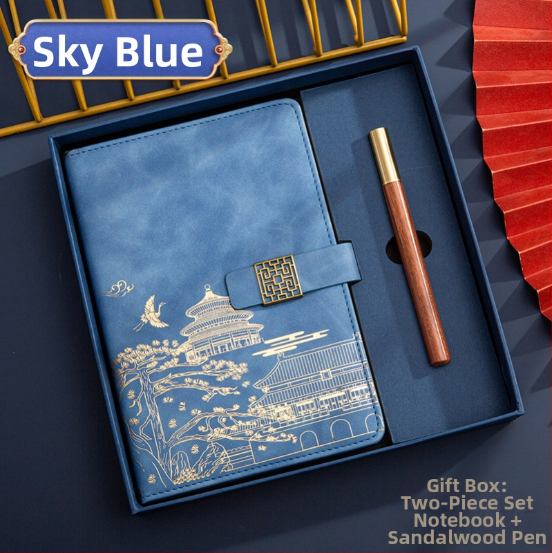 Poklon kutija za bilježnicu, odijelo za ispis, logotip National Tide, poslovni poklon, zadebljani blok A5, knjiga za sastanke tvrtke