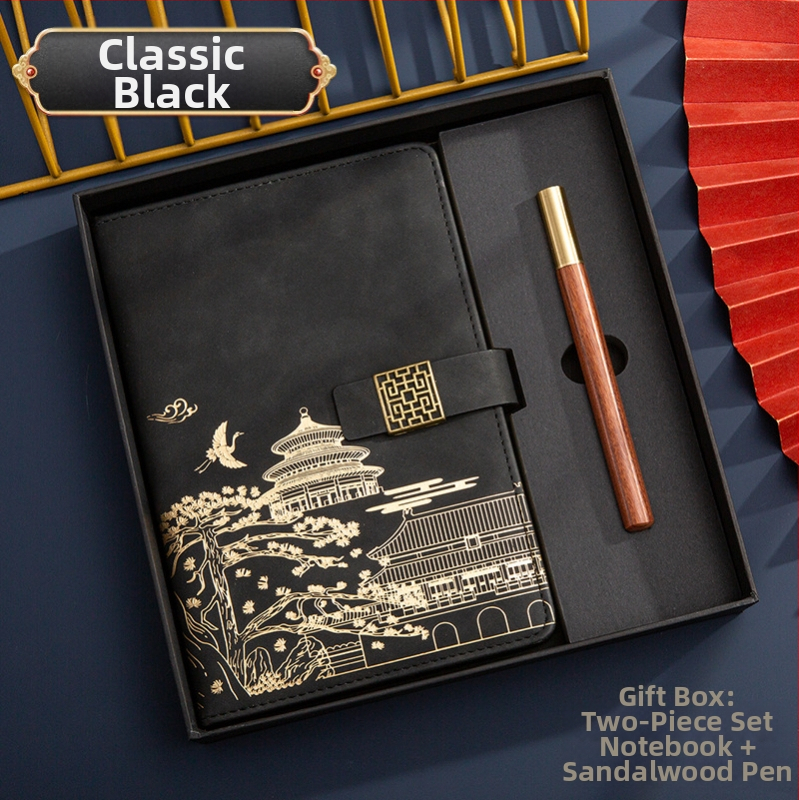 Poklon kutija za bilježnicu, odijelo za ispis, logotip National Tide, poslovni poklon, zadebljani blok A5, knjiga za sastanke tvrtke