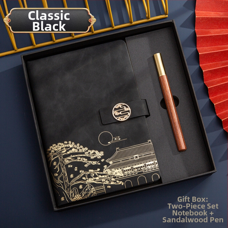 Poklon kutija za bilježnicu, odijelo za ispis, logotip National Tide, poslovni poklon, zadebljani blok A5, knjiga za sastanke tvrtke