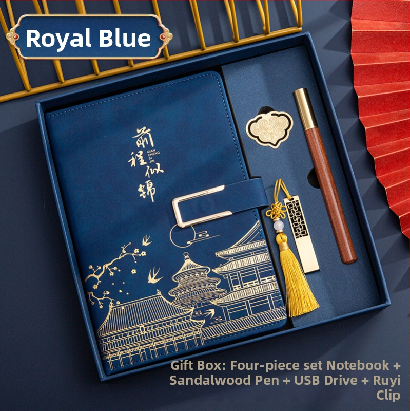 Poklon kutija za bilježnicu, odijelo za ispis, logotip National Tide, poslovni poklon, zadebljani blok A5, knjiga za sastanke tvrtke