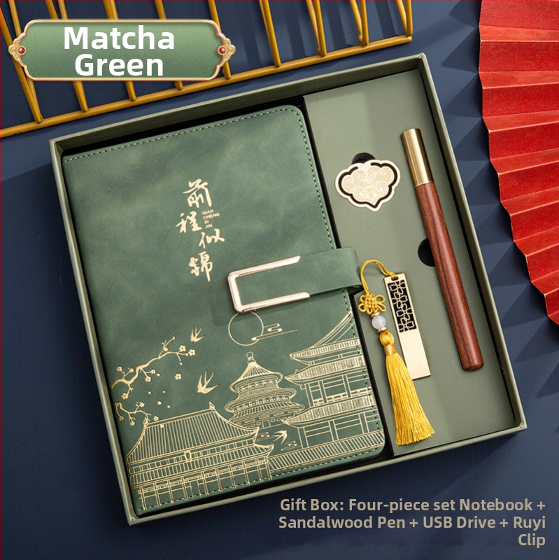 Poklon kutija za bilježnicu, odijelo za ispis, logotip National Tide, poslovni poklon, zadebljani blok A5, knjiga za sastanke tvrtke