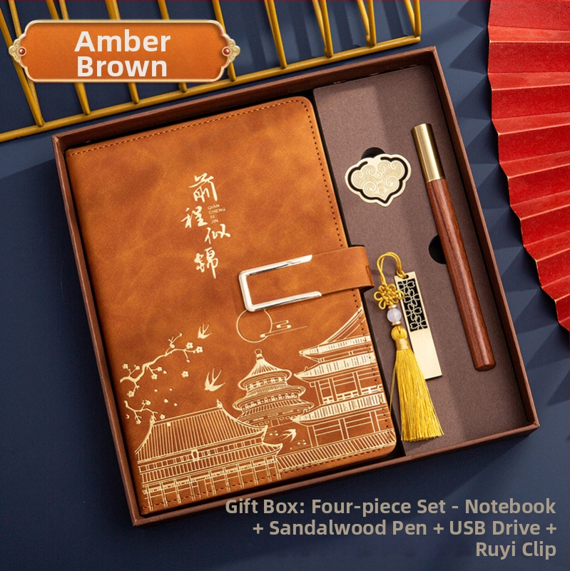 Poklon kutija za bilježnicu, odijelo za ispis, logotip National Tide, poslovni poklon, zadebljani blok A5, knjiga za sastanke tvrtke