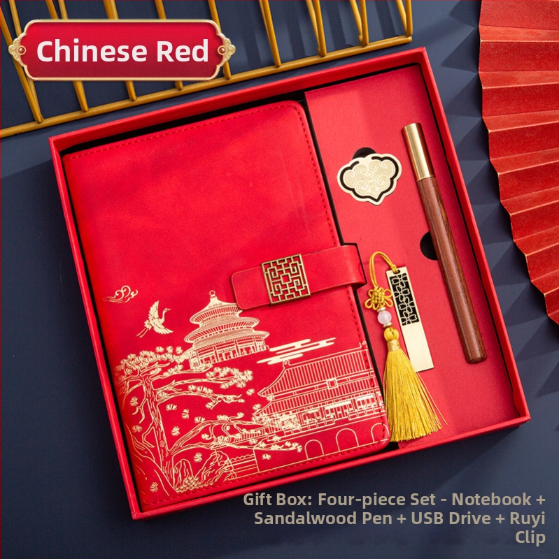 Poklon kutija za bilježnicu, odijelo za ispis, logotip National Tide, poslovni poklon, zadebljani blok A5, knjiga za sastanke tvrtke